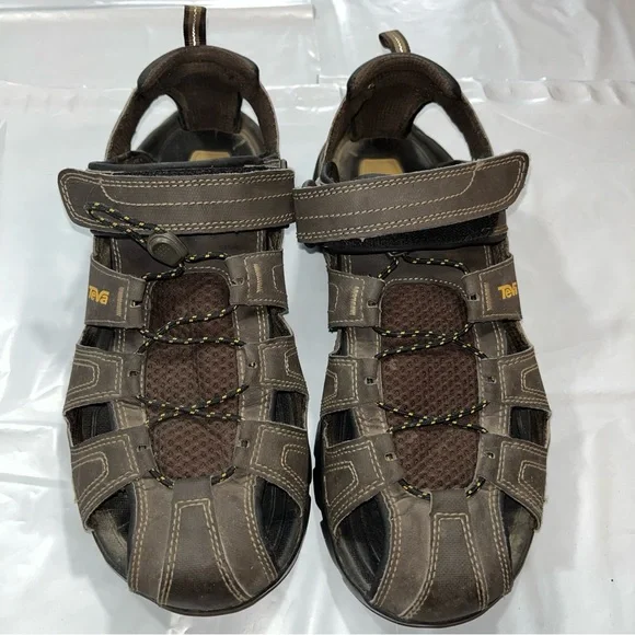 Teva Forebay Dozer BROWN SANDALS trail HIKING All Terrain MEN SIZE 10 Closed Toe - Picture 10 of 16